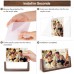 4x6 Picture Frame 2 Pack - Rustic Wooden Picture Frames with Walnut Wood Base and High Definition Break Free Acrylic Photo Covers for Tabletop or Desktop Display (Horizontal + Vertical)
